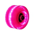 thumbnail image 2 of Toystoory Ruedas de patín de ruedas cuádruples iluminadas con rodamientos que reducen la fricción Rueda de doble ligera resistente al patinar Rosado morado, 2 of 6