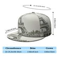 thumbnail image 5 of Paris Baseball Cap for Men Women Adjustable Hat Bill Brim Adjustable Visor Beach Trucker Hat for Unisex Young Adults, 5 of 7