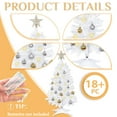 thumbnail image 3 of THE BRIVE 3ft White Artificial Christmas Tree, Includes Ornaments & Star for Holiday Home Decor, 3 of 6