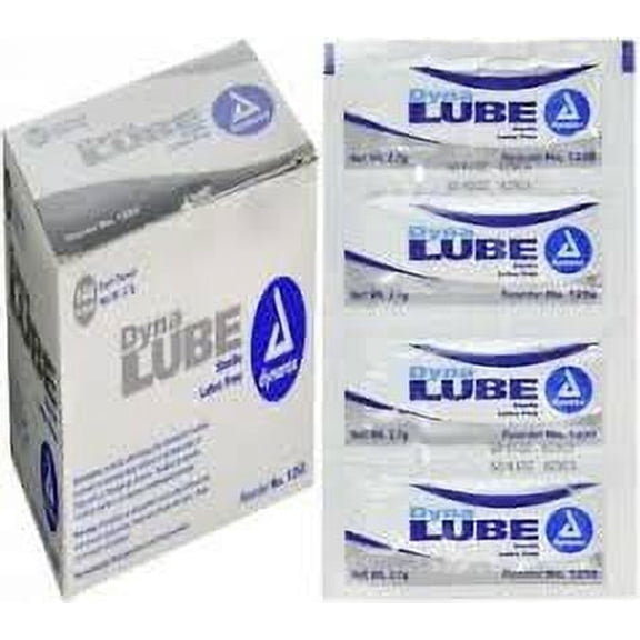 Dynarex DynaLube Lubricating Jelly Sterile 2.7 g packet 144ct Box