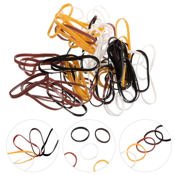 FONDOTIN 1Set Assorted Color Hair Elastics Small Rubber Bands for Home Use Lightweight Portable Design