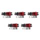 thumbnail image 1 of Amortiguador de Amortiguador de 65 mm Ajustable en Aceite de 10 Piezas para Coche Rc 1/18  A959 A969 A979 K929     , Rojo, 1 of 1