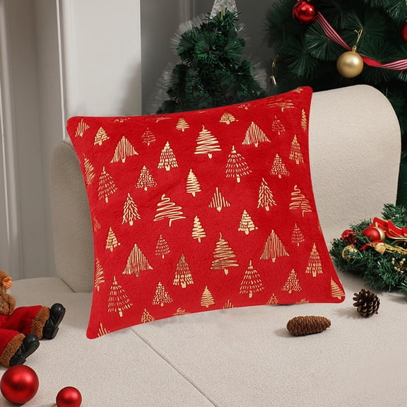 Kugisaki Throw Pillow Covers Soft Thicked Flocked Pillowcase Decorative Pillow Covers for Sofa Couch Bed