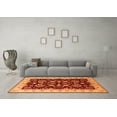 thumbnail image 3 of Ahgly Company Indoor Square Oriental Orange Industrial Area Rugs, 7' Square, 3 of 4