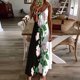 thumbnail image 4 of Vestidos de Verano de las Mujeres sin Mangas Estampados Colgantes, Estilo Casual Suelto para las Vacaciones, la Fiesta Y el Uso Diario de Primavera, 4 of 5