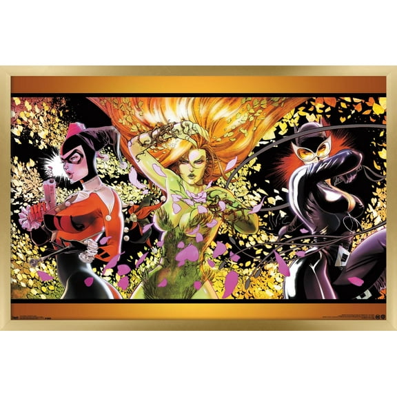 DC Comics - Batman - Dangerous Ladies Wall Poster, 14.725" x 22.375", Framed