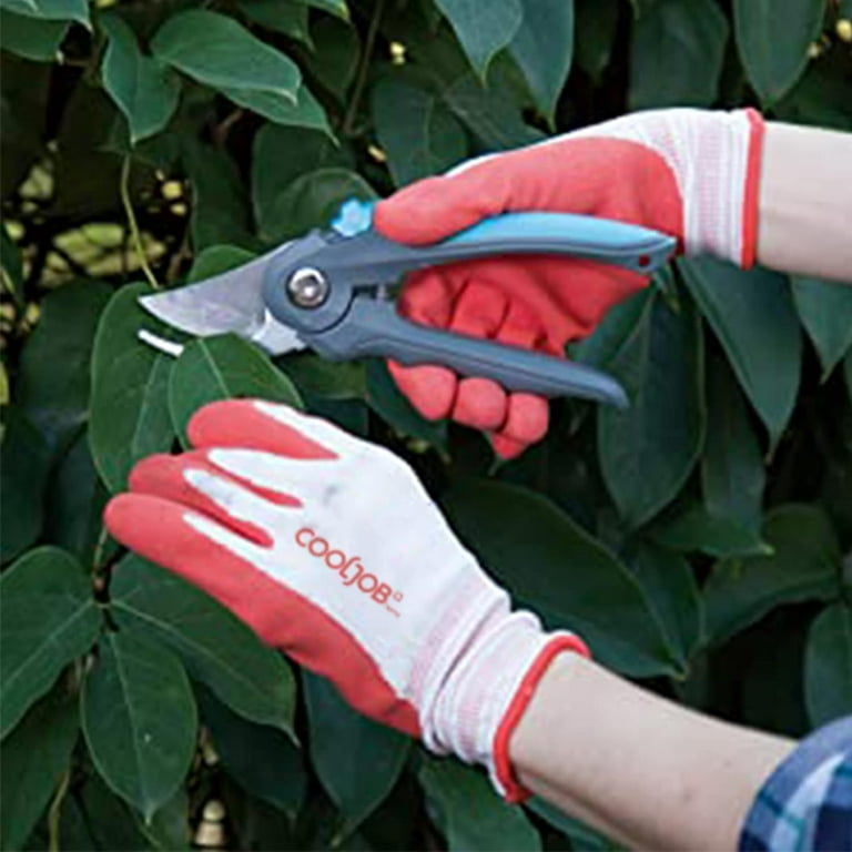 F132DM10 COOLJOB Gardening Gloves for Men, 6 Pairs Breathable