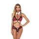 thumbnail image 2 of Ropa interior de encaje sexy para mujer Sujetador a cuadros Tanga Lencería Ropa de dormir Ropa de dormir, XL Methold XX000086-04, 2 of 7
