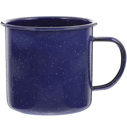 Tineasur Blue Enamel Milk Cup for Home, Multifunctional and Practical