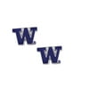 Washington Huskies Post Stud Sports Team Logo Earring NCAA Charm Set