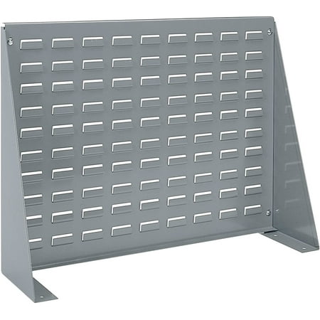 

YAAN 98600 Louvered Steel Work Bench Storage Rack for Mounting AkroBin Storage Bins (28-Inch W x 8-Inch D x 20-Inch H) Gray
