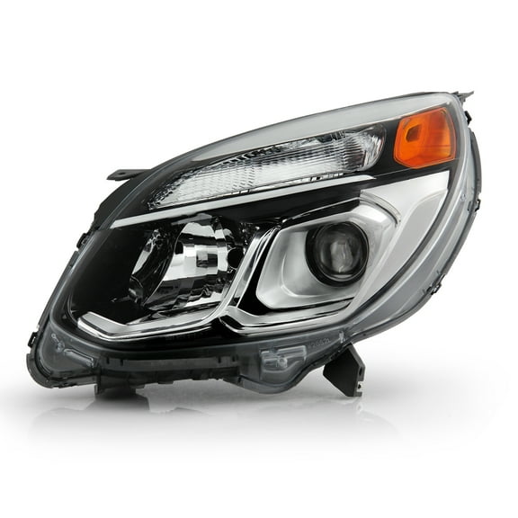 AKKON - Fits 2016-2017 Chevy Equinox SUV [Halogen Type] Projector Chrome Headlight Driver Left Side LH Headlamp Replacement