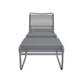 thumbnail image 4 of CosmoLiving by Cosmopolitan, Lita 2 Piece Patio Lounge and Ottoman Set, Charcoal, 4 of 10