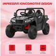 thumbnail image 4 of BeesClover 24V Electric Ride on Dump Truck for Kids, 2-Seater 4WD Remote Control Car with Electric Dump Bed & Shovel, LED Lights, Music Player, Max Speed 5Mph, 4 of 8