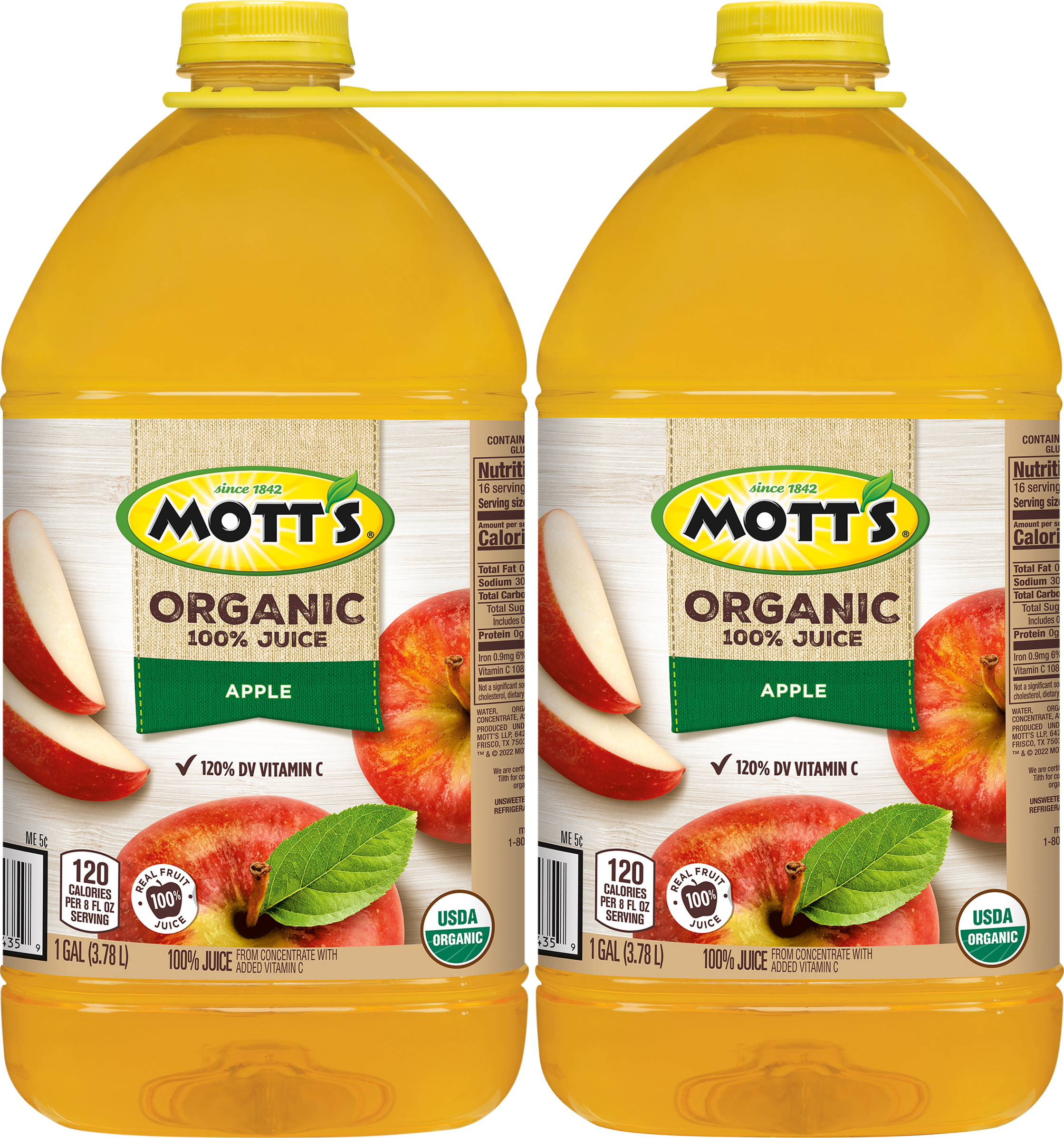 Mott's Organic Apple Juice, 2 pk./128 fl. oz.