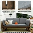 thumbnail image 5 of Enyopro Outdoor Adjustable Patio Wooden Daybed Sofa Chaise Lounge with Cushions, Small-Space Outdoor Furniture, Expandable Patio Daybed for Balcony, Deck & Garden, 5 of 8