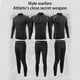 thumbnail image 5 of Qarigey Ropa deportiva para hombre, traje deportivo para correr, ejercicio, gimnasio, traje deportivo elástico transpirable, chándal con cremallera de Pijama gris negro SG Qarigey AP013099-14B, 5 of 6