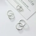 thumbnail image 6 of EOEMY Small 925 Silver Solid Men'S Women Tiny Hoop Huggie Earrings 9 11 13mm-15 mm, 6 of 9