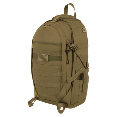 Code Alpha Heavy Duty Hike Tactical Military Style Backpack Coyote Brown 