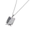 thumbnail image 4 of Attack On Scouting Badge Alliage Pendentif Collier Cosplay Noir, 4 of 5