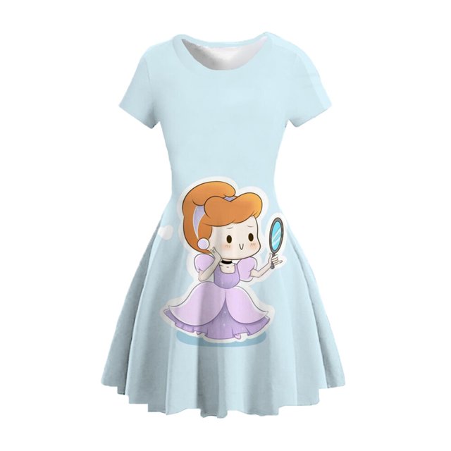 Vestido de manga corta 2022 para niña, ropa para niño de 3 a 16 años, traje de cumpleaños para bebé, ropa de fiesta, vestido blanco como la nieve de verano, tela 140 Gao Jinjia LED