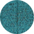 thumbnail image 1 of Ahgly Company Indoor Square Patterned Dark Turquoise Green Area Rugs, 3' Square, 1 of 6