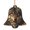 Bell Shape, variant on Angel Shape Christmas Wooden Hanging Ornaments, 6 Pcs, Xmas Tree Decor for Home Office with Wolf Leaves Vintage Design
