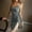 Gray, variant on YHAJDS Nightgowns for Women Solid Color V Neck Satin Slit Sleeveless Long Gown