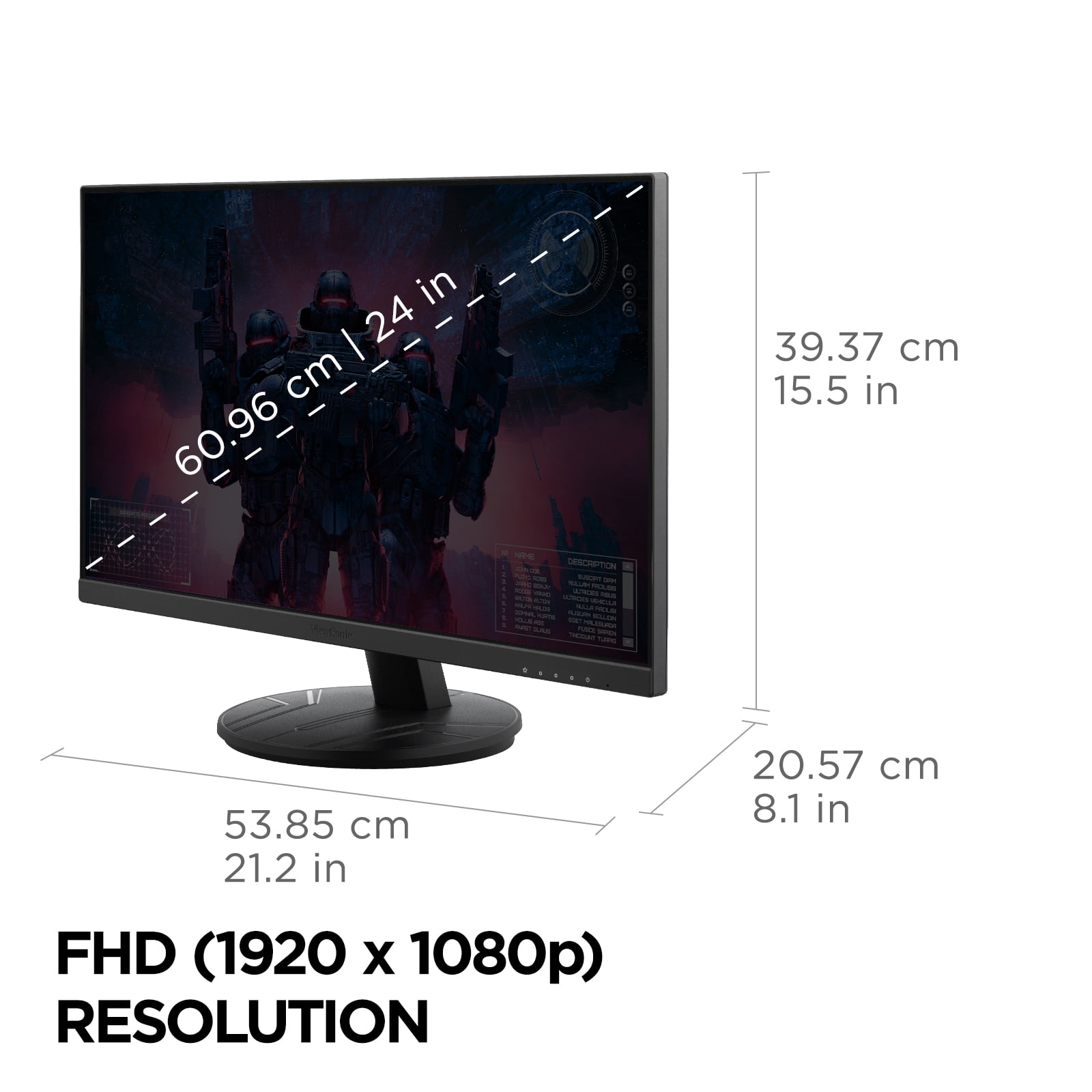 ViewSonic 24" 1080p 1ms 120Hz (OC) IPS Gaming Monitor with USB-C