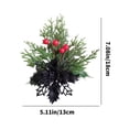 thumbnail image 3 of Puntoco Agujas de pino de Navidad Simulación de frutos rojos Accesorios de flores de Navidad Manchas Árbol de Navidad Caja de Navidad Decoración Manualidades, 3 of 6