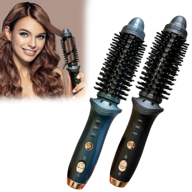 Ganfancp Pincel Rizador Portátil Sin Cable para Mujeres Pincel Rizador Instantáneo Peine Peinador con Barril Cerámico Extra Largo con Turmalinas Ofertas Flash 1*Rizador 1*Cable de Carga 1*Manual de I