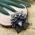 thumbnail image 3 of Broche Araignée en Forme de Toile d'Araignée avec Cristaux de Strass Accessoires de Vêtements, 3 of 5