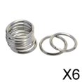 thumbnail image 1 of Paquete de 6 Piezas de Cadena de Acero Inoxidable para Conectar Cierres de Langosta Soledad 28 M, 1 of 8