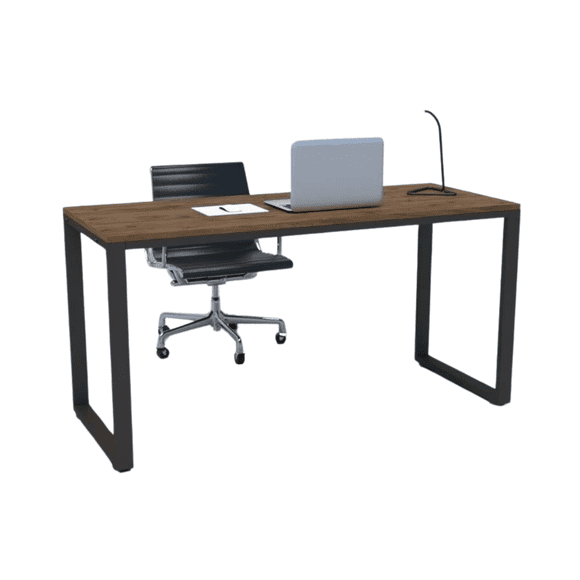 Escritorio 180 cm Nogal Estilo Industrial
