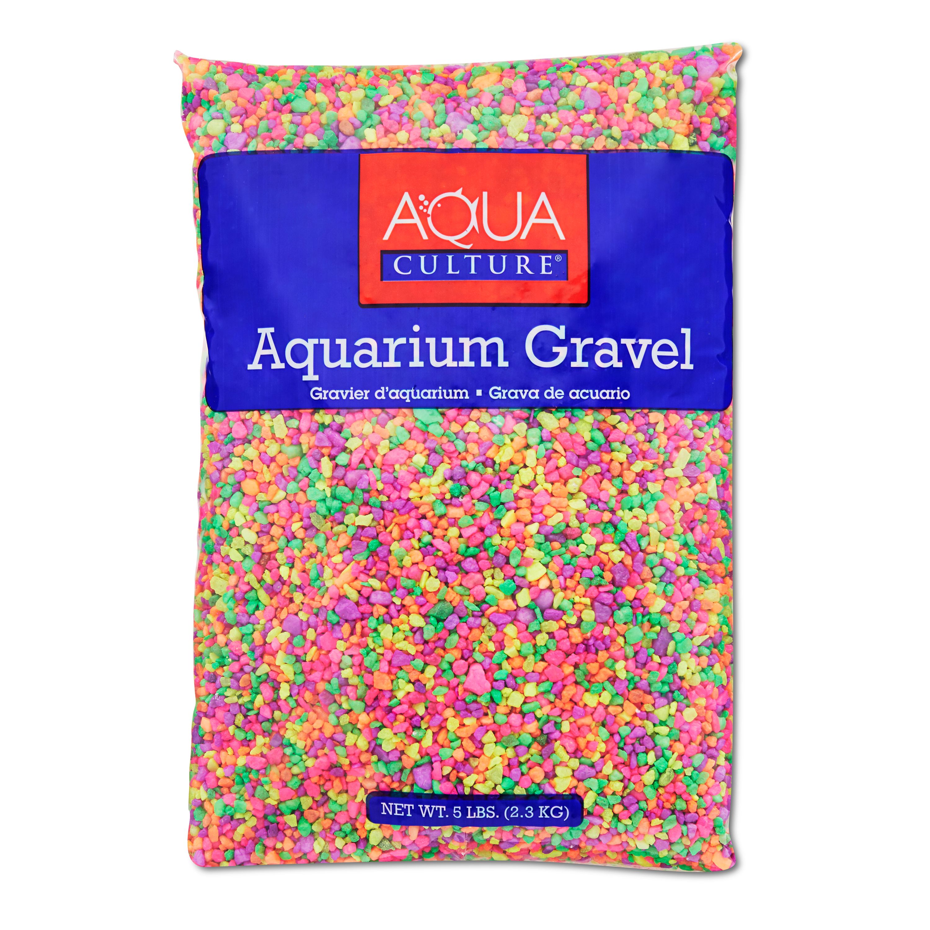 (3 Pack) Aqua Culture Aquarium Gravel, Rainbow, 5Pound