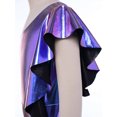 thumbnail image 6 of SiiRoh Girls 70s Disco Jumpsuit Shiny Metallic Ruffled Dance Outfits Sequins Bell Bottom Pants Dancewear Blue 10, 6 of 6