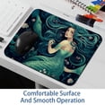 thumbnail image 6 of Mermaid 8.3x9.8 Inch Square Printed Desk Mat Mouse Pad for Office and Gaming, Non-Slip Rubber Bottom, 6 of 6