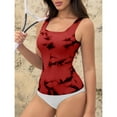 thumbnail image 4 of BLTIBY Women's Shapewear Tank Top Shaping Camisole U Neck Tops Tummy Control Printed Vest Seamless Slimming Sleeveless Shaper Red XXL, 4 of 6