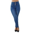 thumbnail image 2 of Fashion2Love Colombian Design Butt Lift Levanta Cola High Waist Skinny Jeans (ML1), 2 of 9