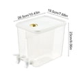 thumbnail image 3 of Dual Compartment Beverage Dispenser | 8L Drink Pitcher With Faucet For Lemonade & Iced Tea | Cold Drink Container For Parties & Camping | Leak-Proof Lid & Built-In Filter, 3 of 8