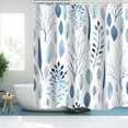 thumbnail image 2 of GUANGHONG Rideau de Douche Abstrait Fleur Couleur Rideau de Douche Séparation de Salle de Bain Rideau en Polyester Rideau de Porte Extra Long Rideau de Douche d'Hôtel, 2 of 6