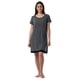 thumbnail image 1 of Camisa de dormir Fruit of the Loom Super Soft para mujer, color gris suave, 1 of 7