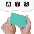 thumbnail image 4 of Fotbe Teal Turquoise Print Duplex Receptacle Wall Plate, 1-Gang 5.0" x3.0" Wall Outlet Covers, Dual Outlet Faceplates Covers, Color-matched Screws Included-Style V, 4 of 6