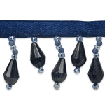 Silver Leaf Trim - Expo Int'l 10 yards of Joanne Beaded Teardrop Fringe Trim by the yard