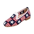 thumbnail image 3 of American Flag Print Patriotic Shoes for Women Slip on Sneakers Classic Mesh Loafers EVA Sole Breathable Shoes, 3 of 6
