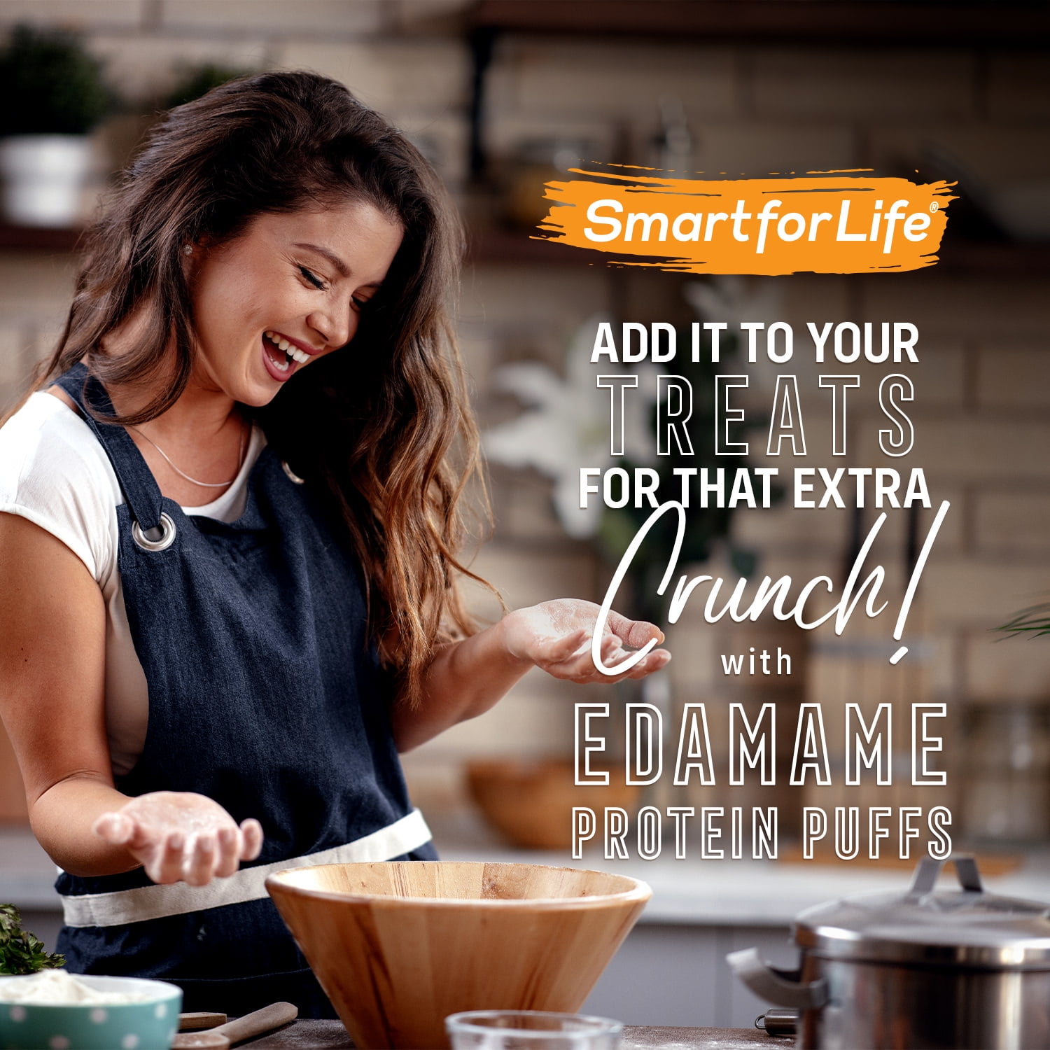 Smart for Life Soy Protein Puffs from Edamame - High Protein Zero Sugar 3lb Box