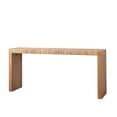 thumbnail image 4 of 69" Natural Seagrass Console Table – Handwoven Top with Engineered Wood Frame, 4 of 9