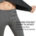 thumbnail image 4 of Ropa interior térmica para hombre, calzoncillos largos con forro de lana, conjunto de ropa interior larga para clima frío, parte superior e inferior de invierno, 4 of 7
