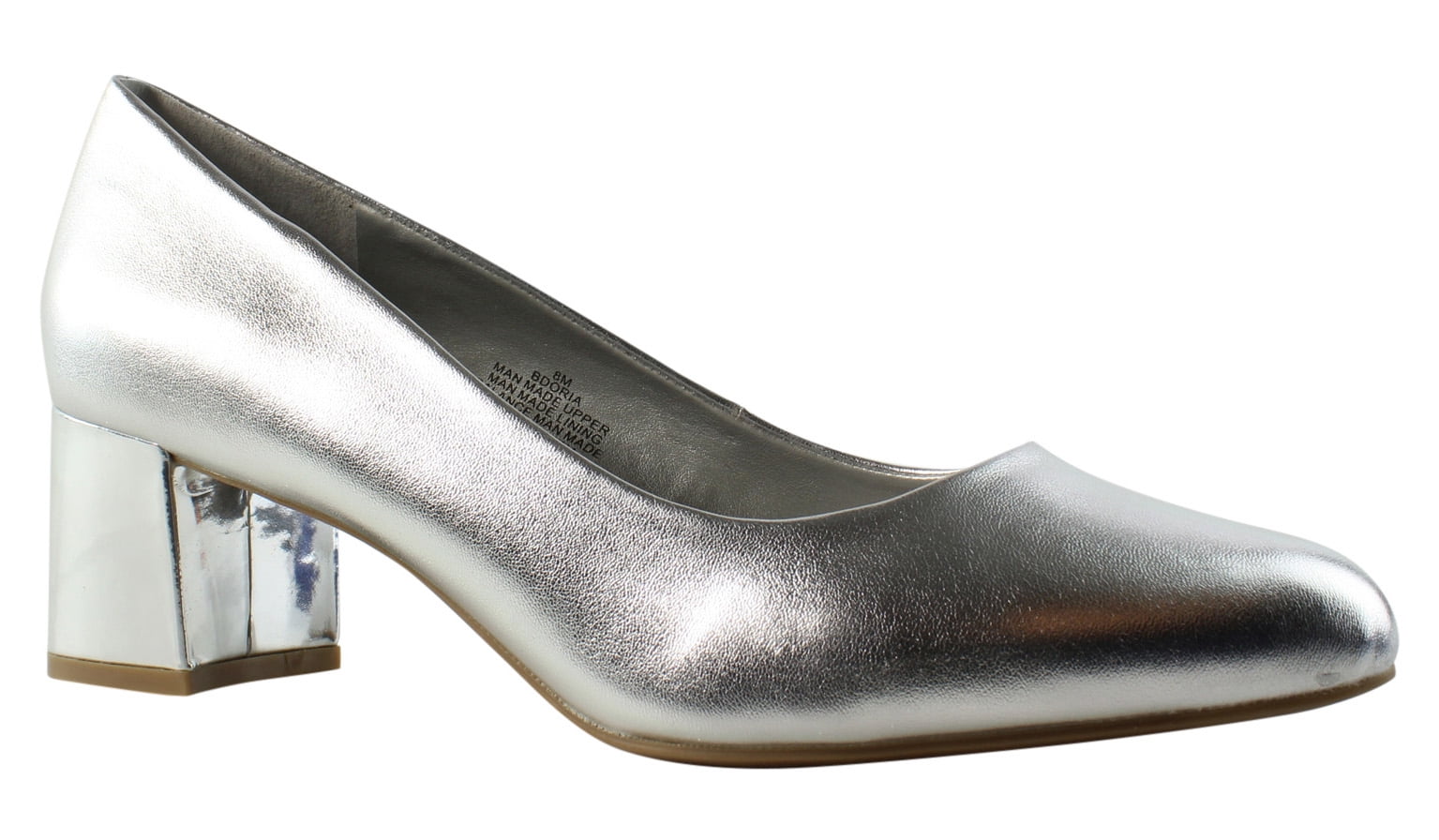 silver pumps size 8