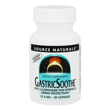 Source Naturals - GastricSoothe Zinc L-Carnosine 37.5 mg. - 30